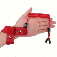 1pc Motorboat Flameout Rope Outboard Engine Flameout Switch Rope - Red - View 3