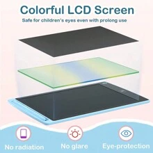 Magic Whiteboard LCD Screen Children's Writing And Drawing Tablet 8.5/10/12 Inches - Cậu Bé Màu Sắc - Xem 4
