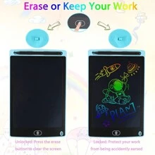 Magic Whiteboard LCD Screen Children's Writing And Drawing Tablet 8.5/10/12 Inches - Cậu Bé Màu Sắc - Xem 2