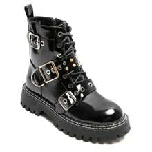 Black Shiny Leather