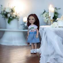 1 peça/2 peças de mini boneca de casal de 14 cm/5,5", acompanha roupas e sapatos de boneca, fantasia de festa para adultos, acessórios para boneca, presente de aniversário, Dia das Mães, presente de Natal, ótimo como lembrancinha de casamento. (Observação: o padrão de algumas roupas pode ser enviado aleatoriamente, mas o estilo é o mesmo.)