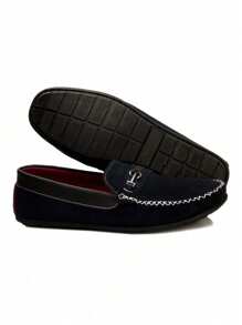Men's Hand Stitched Dockside Soft Lightweight Loafer Shoe - 黑色 - 查看 4