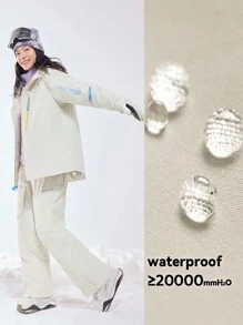 VECTOR MOTION 直筒滑雪裤，带护膝，男女通用，加厚，防水/防风，耐磨，透气，有弹性，单层或双层滑雪装备滑雪服