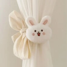 2pcs Set Cartoon Animal Curtain Tiebacks, Modern Simple Polyester Material Creative Animal Shaped Adjustable Curtain Holders, Multiple Animals To Choose From, Suitable For Home Window Decor Gifts Birthday Graduation