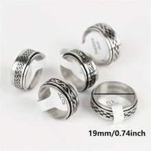 10/20pcs Minimalist Style Rings, Made Of Stainless Steel, Suitable For Daily Wear And Party Accessories, Unisex - Multicolor - View 11