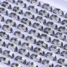 10/20pcs Minimalist Style Rings, Made Of Stainless Steel, Suitable For Daily Wear And Party Accessories, Unisex - Multicolor - View 3