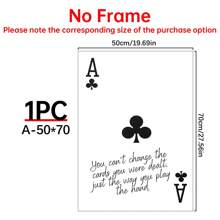 1 件黑框墙饰，家居装饰，Ace Club 复古扑克风格装饰木框帆布印刷海报，生日派对装饰，母亲节新年万圣节圣诞节复活节礼物，家庭客厅办公室墙壁装饰，完美的礼物和家居装饰 - 彩色 - 查看 12