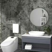 1Roll Thick Dark Grey Black Concrete Wallpaper15.7inX196.8/118.1/39.3in Peel And Stick 3D Faux Darker Gray Concrete Cement Contact Paper Stained Vinyl Wrap Matte Wall Sticker For Walls Bedroom Basement Bathroom Kitchen Cabinet Countertop FurnitureRenovation DIY Easy To Instal And Detachable