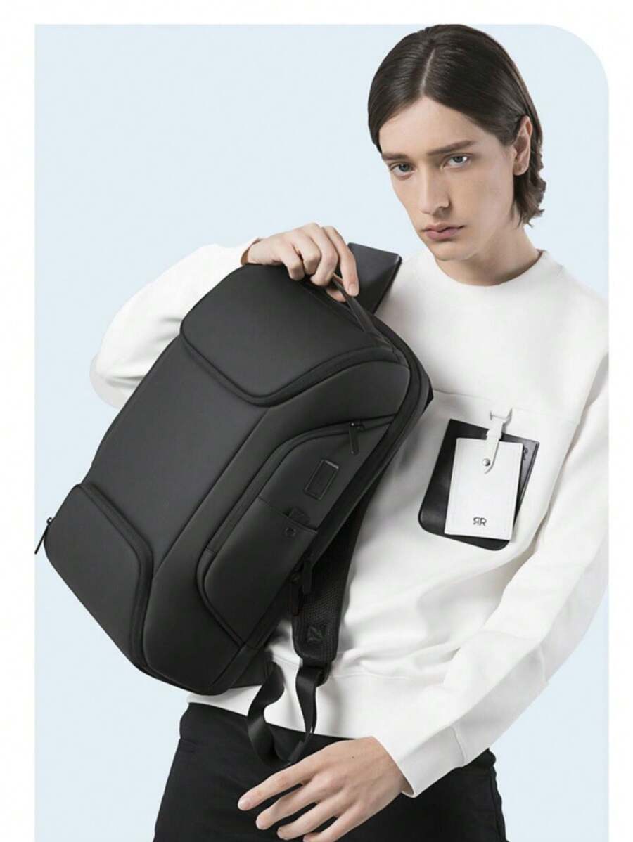 Large Executive Reinforced Travel Backpack - 黑色 - 查看 1