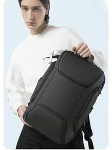 Large Executive Reinforced Travel Backpack - 黑色 - 查看 7