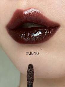 GIRLCULT Brilho Labial Unreal J816 Eve, Batom, Brilho Labial de Glitter Diamante, Inchador, Duradouro, Alta Luminosidade Hidratante, Cor Metálica Cintilante e Acabamento Camaleônico Brilhoso, Longa Duração, PRESENTE
