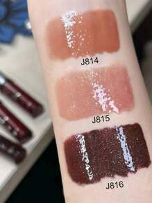 GIRLCULT Brilho Labial Unreal J816 Eve, Batom, Brilho Labial de Glitter Diamante, Inchador, Duradouro, Alta Luminosidade Hidratante, Cor Metálica Cintilante e Acabamento Camaleônico Brilhoso, Longa Duração, PRESENTE