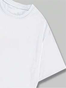 Cartoon T-Shirt Cotton Cute Animal Style Men's Blouse Printed T-Shirt Breathable Comfort Soft Elegant - 白色 - 查看 5