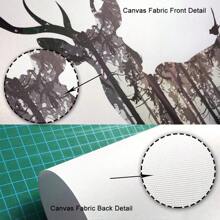 Impresión artística en lienzo con pluma de estilo minimalista moderno - Decoración de pared sin marco para sala de estar, dormitorio, oficina en casa - Acento elegante para porche y pasillo