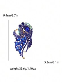 Luxury Crystal Brooch For Women Party Banquet Jewelry Gift Dress Skirt Accessory