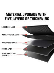 SOUGAYILANG 1pc Fishing Bag 46CM/57CM Large Capacity Fishing Tackle Rod Bag Material Upgrade With Five Layers Of Thickening Storage Bag