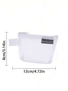 Mini Mehrfarbiger Make-Up Organizer, kleiner Reise-Kulturbeutel und Make-Up Organizer, rechteckige Mesh Kosmetiktasche für Beauty Basics, geräumiger Make-Up Organizer, Organizer für digitale Geräte, tragbarer Organizer geeignet für Parfüm, kleine Flaschen, Shampoo, Duschgel usw., einfaches Reise-Zubehör, Geschenkidee zum Valentinstag für Ihre Liebsten