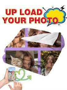 1pc Personalized Photo Blanket With Custom Photo Collage, Soft And Comfortable Blanket, Great Gift Idea For Friends, Family, Wedding, Birthday, Mother's Day, Father's Day Winter Eve Gifts Back To School Winter Gift Ideas Boy Girl Valentine's Day