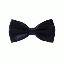 Men's Formal Tuxedo Black Bow Tie - Adjustable, Polyester, Woven For Suit Uniform