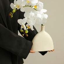 1 件塑料花瓶装饰品客厅入口电视餐厅台面，插花装置艺术装饰，圣诞节万圣节派对装饰用品，母亲节开斋节礼物 - 白色 - 查看 4