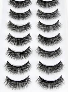 MAGEFY 10 Cặp Lông Mi Giả CC Curl Manga Fluffy Mi Giả Mink Mi Giả Mỏng, Dài Và Mềm Mại, Mi Giả Mink Lộn Xộn Mỏng Dài 8D Bộ Nối Mi Foxy Eye Lifting Look Bộ Lông Mi Toàn Bộ Làm Dài Và Làm Dày Góc Ngoài Của Mắt Trang Điểm Làm Đẹp Sử Dụng Hàng Ngày Du Lịch, Mắt Thanh Mảnh Tự Nhiên, Cong Và To, Dành Cho Phụ Nữ Sử Dụng Du Lịch, Tiệc Tùng, Tiệc Tùng Hoặc Quà Tặng Cho Phụ Nữ & Trẻ Em Gái ﻿ - Mi tự nhiên - Xem 4