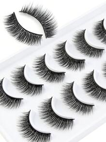 MAGEFY 10 Cặp Lông Mi Giả CC Curl Manga Fluffy Mi Giả Mink Mi Giả Mỏng, Dài Và Mềm Mại, Mi Giả Mink Lộn Xộn Mỏng Dài 8D Bộ Nối Mi Foxy Eye Lifting Look Bộ Lông Mi Toàn Bộ Làm Dài Và Làm Dày Góc Ngoài Của Mắt Trang Điểm Làm Đẹp Sử Dụng Hàng Ngày Du Lịch, Mắt Thanh Mảnh Tự Nhiên, Cong Và To, Dành Cho Phụ Nữ Sử Dụng Du Lịch, Tiệc Tùng, Tiệc Tùng Hoặc Quà Tặng Cho Phụ Nữ & Trẻ Em Gái ﻿ - Mi tự nhiên - Xem 7