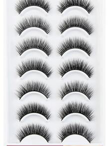 MAGEFY 10 Cặp Lông Mi Giả CC Curl Manga Fluffy Mi Giả Mink Mi Giả Mỏng, Dài Và Mềm Mại, Mi Giả Mink Lộn Xộn Mỏng Dài 8D Bộ Nối Mi Foxy Eye Lifting Look Bộ Lông Mi Toàn Bộ Làm Dài Và Làm Dày Góc Ngoài Của Mắt Trang Điểm Làm Đẹp Sử Dụng Hàng Ngày Du Lịch, Mắt Thanh Mảnh Tự Nhiên, Cong Và To, Dành Cho Phụ Nữ Sử Dụng Du Lịch, Tiệc Tùng, Tiệc Tùng Hoặc Quà Tặng Cho Phụ Nữ & Trẻ Em Gái ﻿ - Mi tự nhiên - Xem 8