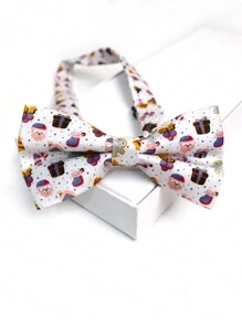 1 件圣诞树和圣诞老人领结，适合派对和节日