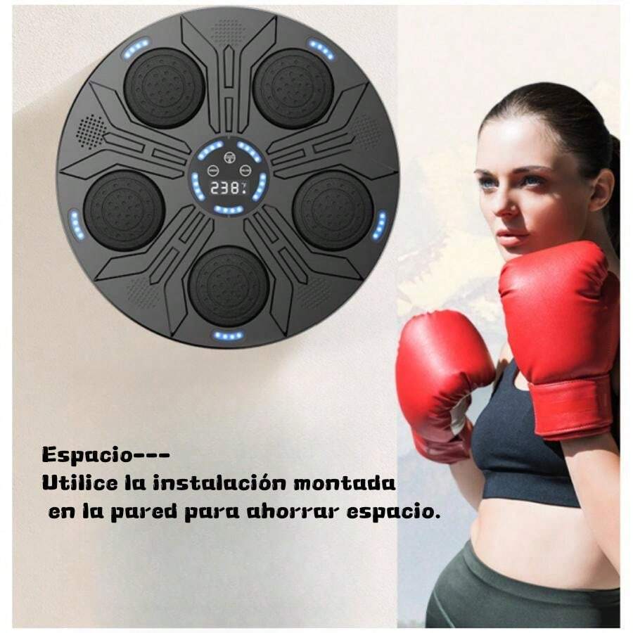 Musical Boxing Machine With Gloves Adult & Children Boxing Training Equipment One Punch Boxing Bluetooth Electronic Music Equipment Importer Tim ChengLeody - Black - View 1