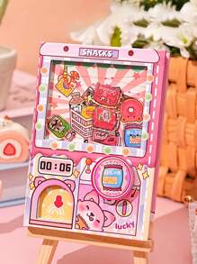 Capsule Machine Design Compact Interesting Mini Notebook, Motivational Text, Stylish Stress Relief Thick Notepad Back To School - one-size - View 14