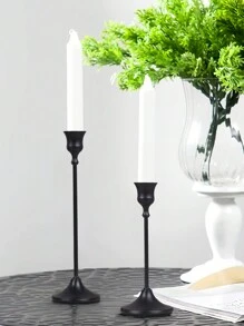 2 szt./3 szt. Świecznik, Retro Długi Świecznik, Do Centralnej Części, Rekwizyty Do Zdjęć Na Kolacji Przy Świecach, Dekoracja Na Rocznicę Ślubu, Urodziny, Randka, Atmosfera Dekoracji, Stół Salon Wystrój Domu