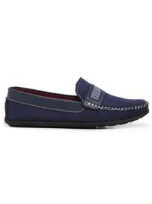 Men's Hand-Stitched Soft Lightweight Loafer Dress Shoe - Màu xanh hải quân - Xem 2