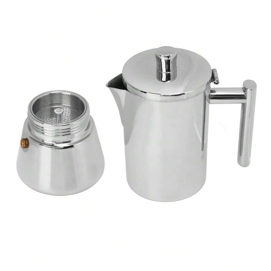 Coffee Making Pot Stainless Steel Coffee Polished Stovetop Kettle