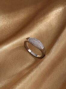 rakol 1 Stück modischer minimalistischer dünner Ring mit kubischem Zirkonia für Frauen