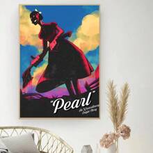 1 Tranh canvas không khung Pearl 2022, Áp phích phim kinh dị cổ điển, Trang trí tường. - Nhiều màu - Xem 7