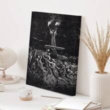 1 张无框帆布海报，复古艺术，海报，神秘海报，黑暗艺术，卧室客厅走廊的理想礼物，墙壁艺术，墙壁装饰，冬季装饰，房间装饰 - 彩色 - 查看 9