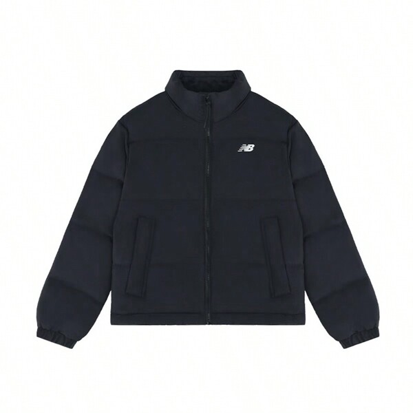 New Balance معطف أسفل نسائي رياضي وكاجوال دافئ، معطف أسفل Awj44306Bk