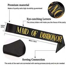 Set de 7 bandas para fiesta de despedida de soltera, banda de "Novia" y bandas de "Equipo de novia", bandas únicas para novia y damas de honor para fiesta de despedida de soltera - Multicolor - Ver 4