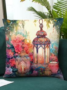 4pcs New Ramadan Series Design Polyester Plush Pillow Cover Sofa Cushion Cover