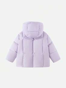Balabala Boys' & Girls' Chinese-Style Down Jacket Traditional Hooded Winter 2024 Outerwear - Pink Purple - View 6