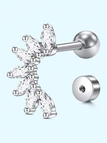 精致耳骨耳钉 16G 软骨耳环耳钉环状耳屏耳钉耳钉软骨穿孔首饰前耳轮耳环环状耳轮耳甲海螺不锈钢穿孔首饰 - 彩色 - 查看 6