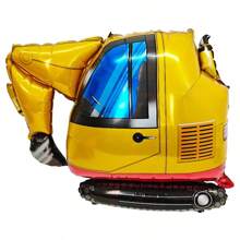 1PC Bóng bay màng nhôm xe kỹ thuật, máy bay, xe cứu hỏa, thiết kế máy xúc, tiệc theo chủ đề ô tô, tiệc sinh nhật, trang trí tiệc theo chủ đề, bóng bay trang trí nhiều màu, trang trí nền, bóng bay trang trí nhà - Nhiều màu - Xem 15