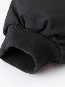 mini bala Boys' & Girls' Warm Down Overalls 2024 Fall/Winter Collection - Black - View 8