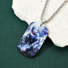 1pc Fashionable Hot-Blooded Cartoon Anime Naruto, Hatake Kakashi, Uzumaki Naruto Personalized Stainless Steel Pendant Necklace - Personalized Fashion Necklace - View 7