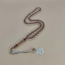 45 件男士时尚复古亚克力珠子项链/10 毫米