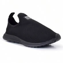 Women's Slip On Gym Walking Sports Sock Sneakers - 黑色 黑色 - 查看 2