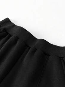 mini bala Tween Boys Far-Infrared Thermal Lined Pants 2024 Fall/Winter New Collection - Black - View 6