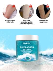 200克身体磨砂膏，亮肤蓝湖身体磨砂膏，去角质，保湿，滋养，令肌肤光滑，去除死皮，蕴含保湿精华，SPA级护理 - 藍湖 - 查看 7