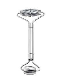 Zestaw 1/2 szt./zestaw ze stali nierdzewnej, wałek do masażu twarzy i gua sha - metalowy wałek do masażu twarzy, metalowa gua sha, narzędzia do masażu twarzy redukujące obrzęki, drenaż limfatyczny, napięcie twarzy, masażery do pielęgnacji skóry, uroda, produkty do pielęgnacji skóry, spa, pielęgnacja ciała, narzędzia do pielęgnacji skóry, pielęgnacja twarzy, akcesoria kosmetyczne, masaż, narzędzie do masażu twarzy, wałek do masażu twarzy