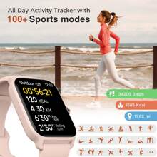 Faweio Smart Watch For Men Women, Answer Make Call, Alexa Built-In, 1.8" Touch Screen Fitness Tracker For Iphone Android With 100+ Sport Modes,Sleep Monitor, IP68 Waterproof Watch - Hồng - Xem 6